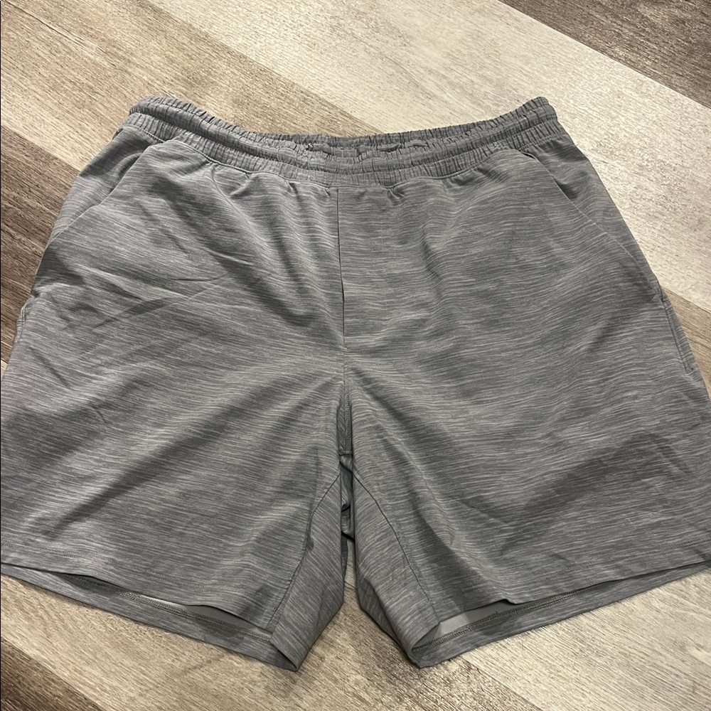 lululemon athletica Men's Heather Gray Athletic Shorts